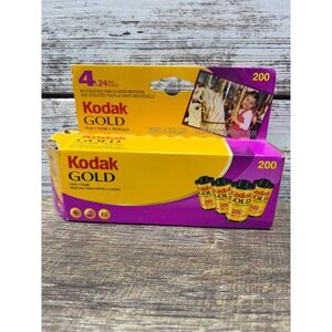 Kodak Gold 200 35mm Film 24 Exposures ISO 200 Color 4 Rolls Expired 05/2009